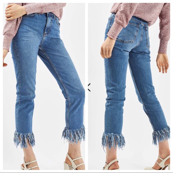 fringe leg jeans
